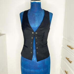 Ted Baker Black Button-Up Vest for Women
